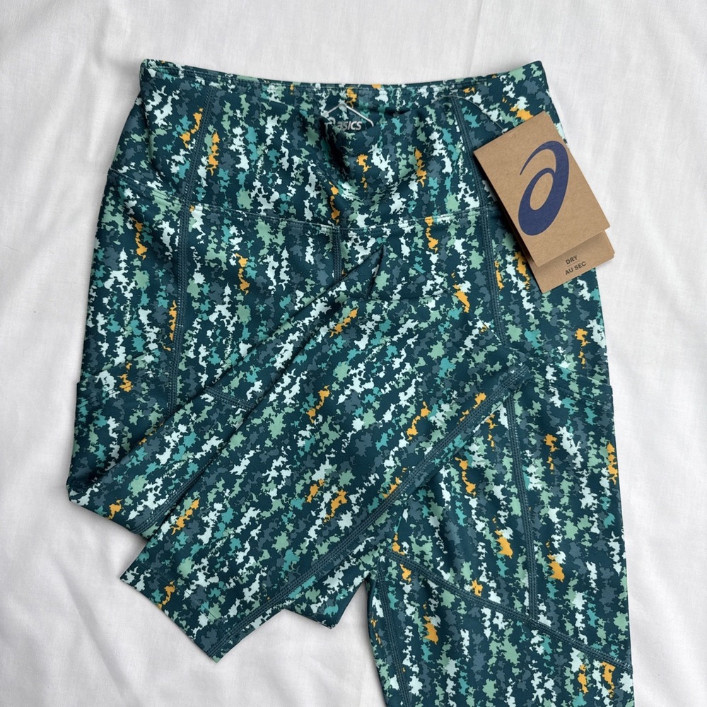 ASICS Womens Juniors New Strong 92 Love Core Train Printed Tight Apparel NEW XS